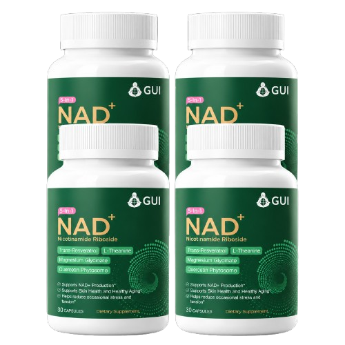 5-in-1 NAD+ with Magnesium Glycinate, L-Theanine, Resveratrol, Quercetin