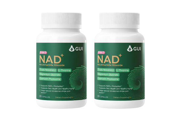5-in-1 NAD+ with Magnesium Glycinate, L-Theanine, Resveratrol, Quercetin