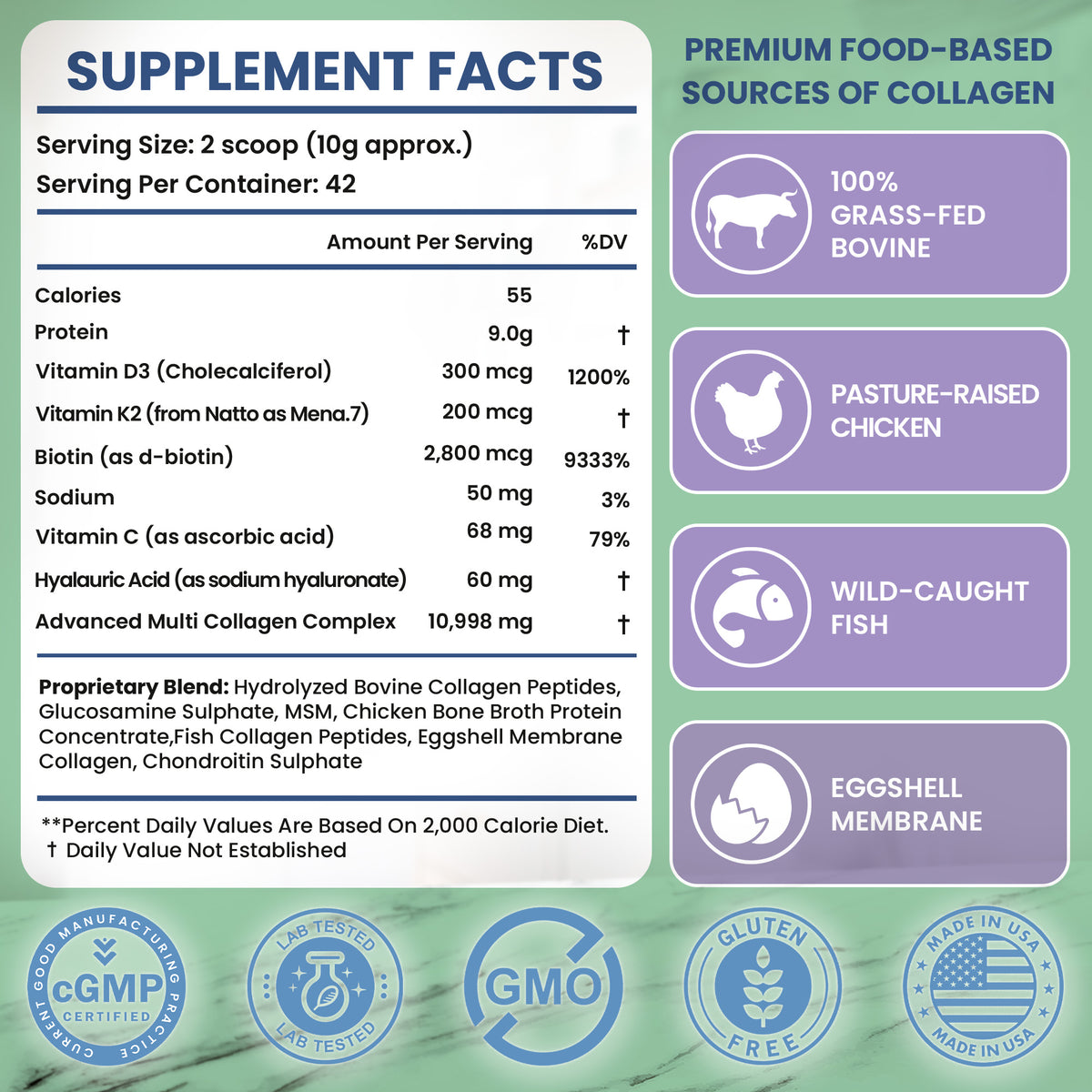 8-in-1 Advanced Multi Collagen Peptides